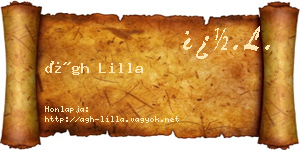 Ágh Lilla névjegykártya