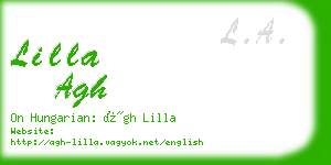 lilla agh business card